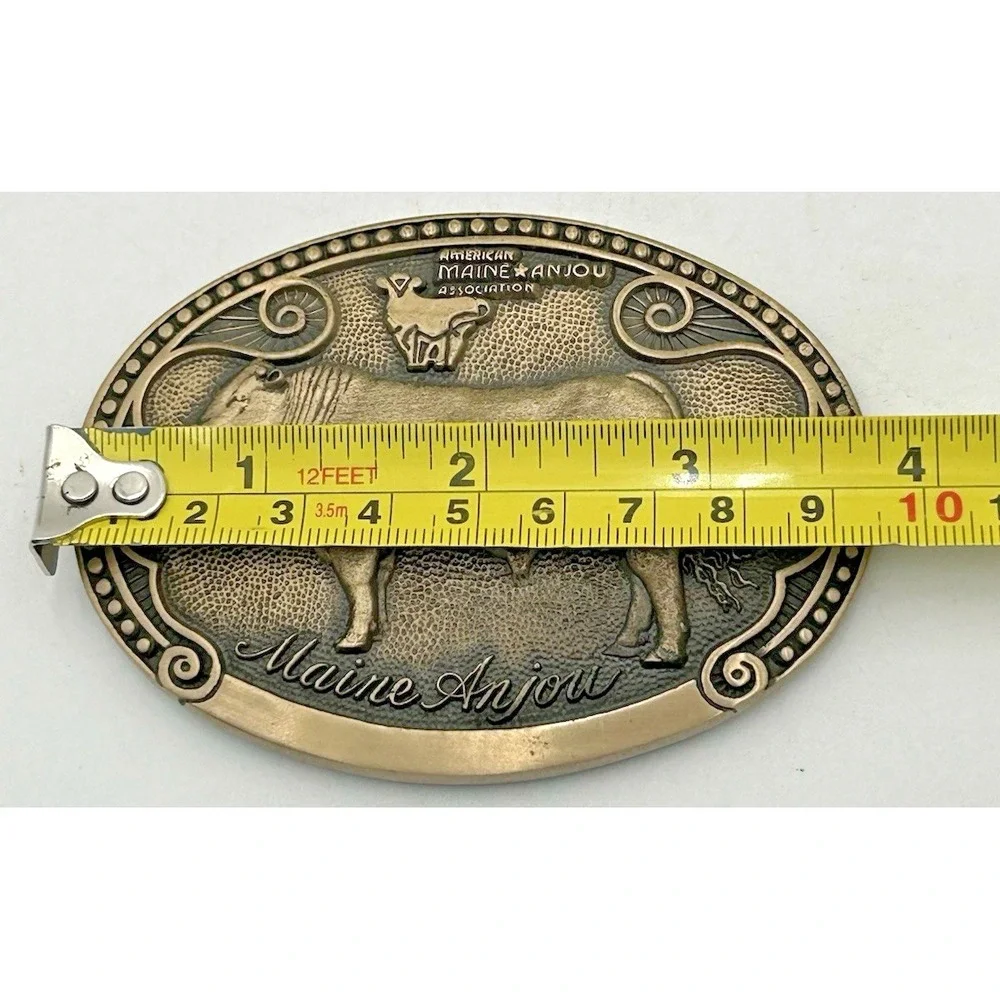 TONY LAMA Maine Anjou Bull Cow Sire Belt Buckle Cattle Breed Series FIRST Ed